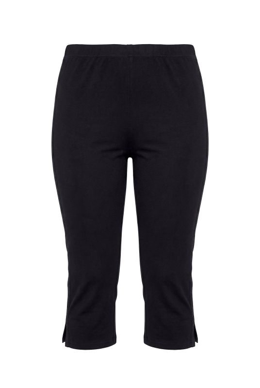 2 Pack Eco Cotton Lace Stripe Capri Leggings