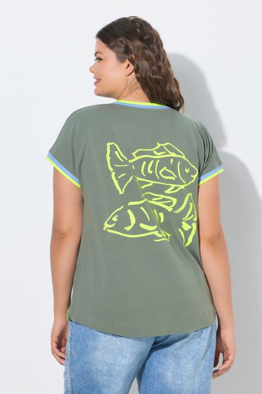 Beach Time Cap Sleeve Back Graphic Tee