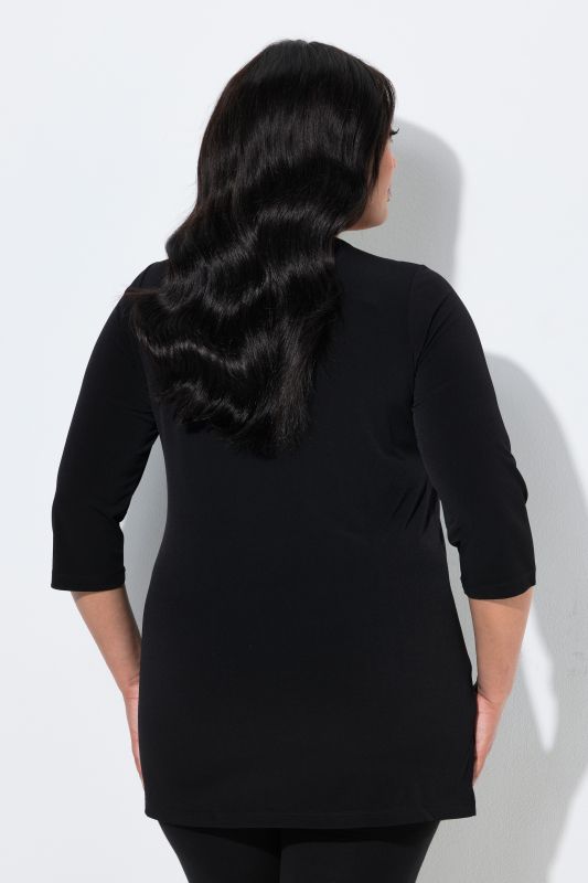 Matte Jersey Round Neck Tunic
