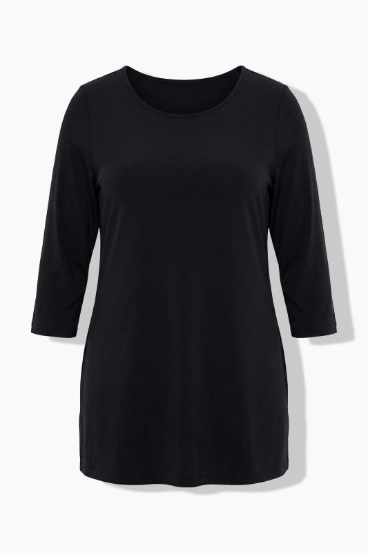 Matte Jersey Round Neck Tunic