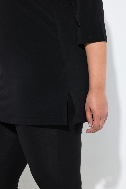 Matte Jersey Round Neck Tunic