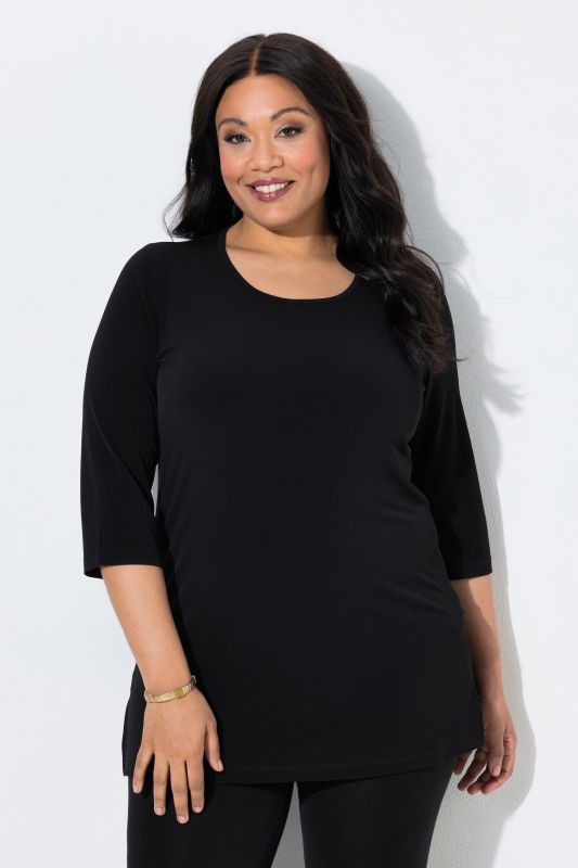 Matte Jersey Round Neck Tunic