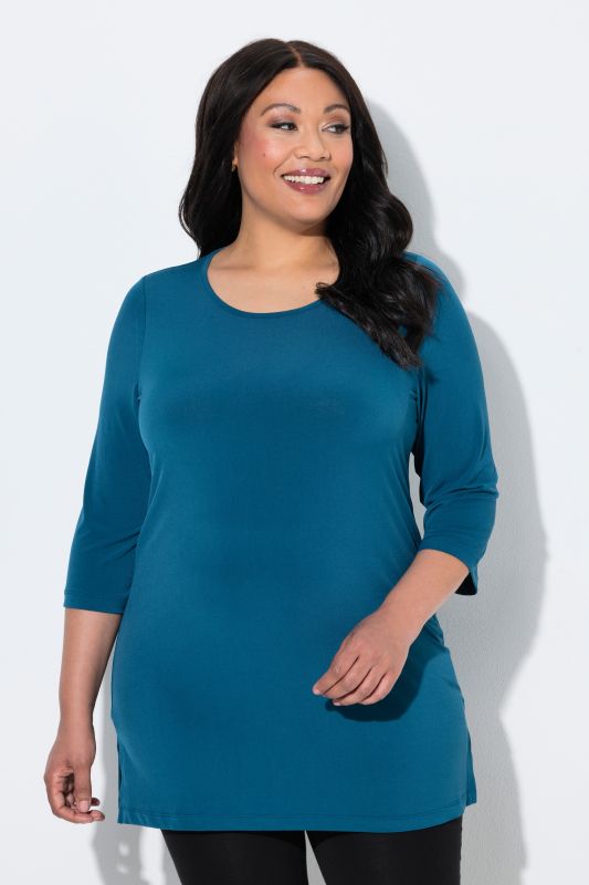 Matte Jersey Round Neck Tunic