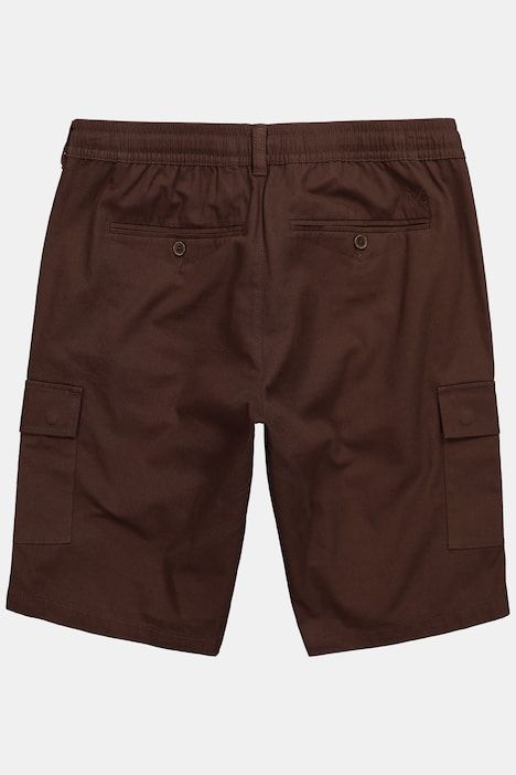 Linen-look Bermuda, cargo pockets, elasticated waist, up to 8 XL