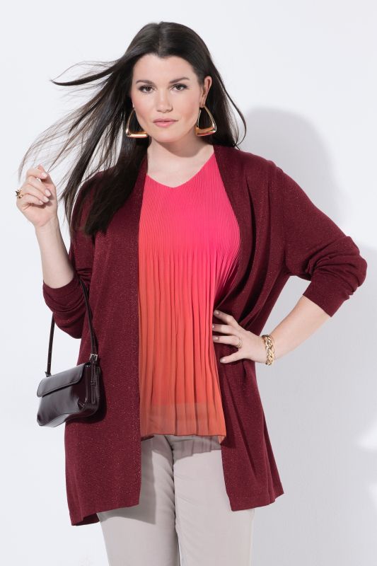 Sparkling Open Shape Cardigan