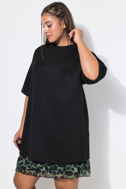 Decorative Seam Scuba Jersey Tee