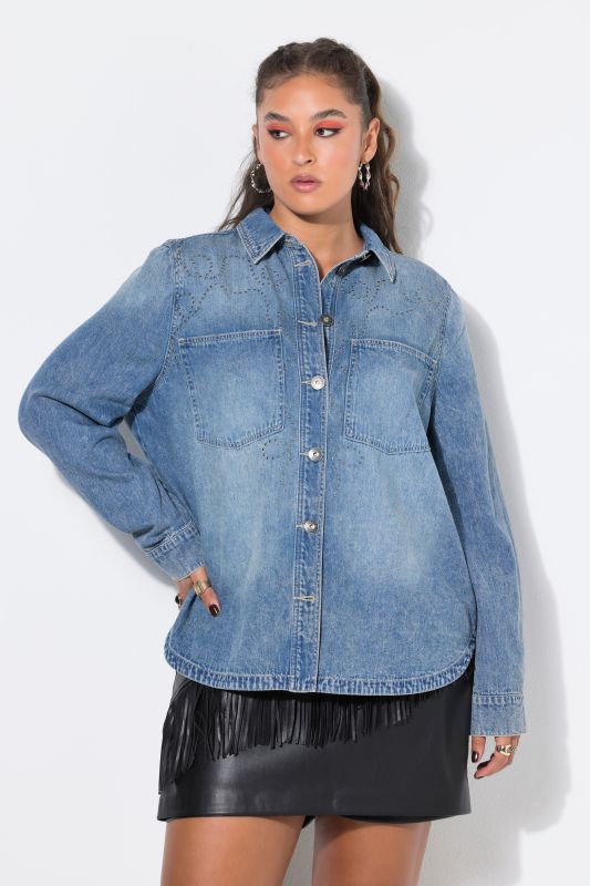 Rivet Studded Denim Shirt