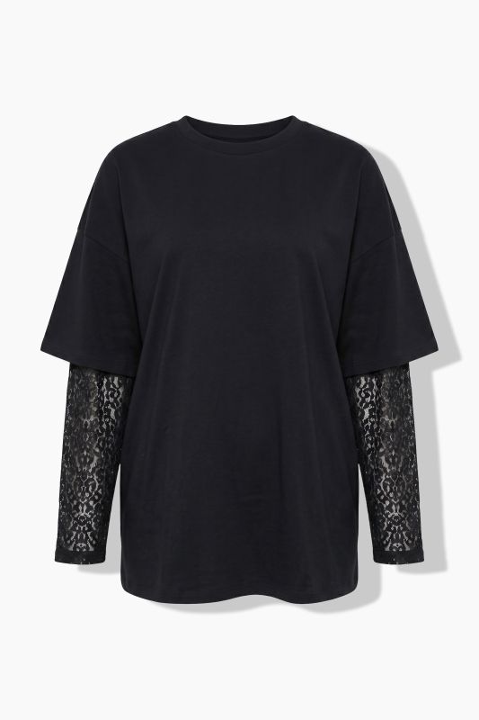 Layered Leopard Mesh Tee