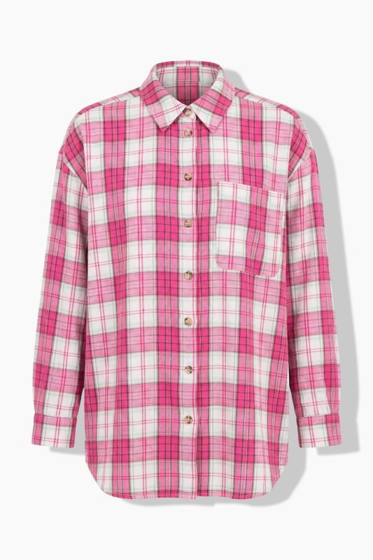 Pink Flannel Blouse