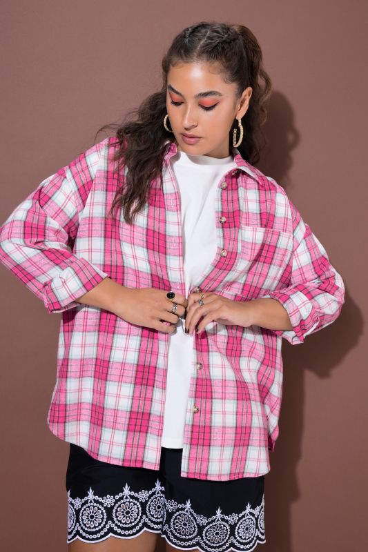 Pink Flannel Blouse