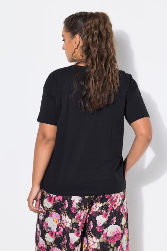 Sparkling Floral Oversized Graphic Tee