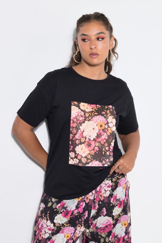 Sparkling Floral Oversized Graphic Tee