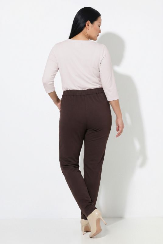 Jersey Elastic Waist Stretch Knit Slim Legging