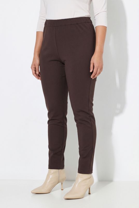 Jersey Elastic Waist Stretch Knit Slim Legging