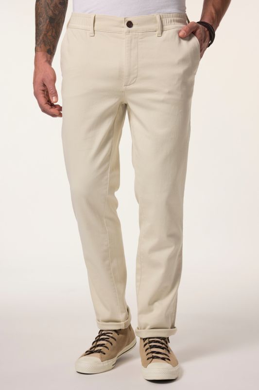 Chino trousers, FLEXNAMIC®, elastic waistband, up to size 72