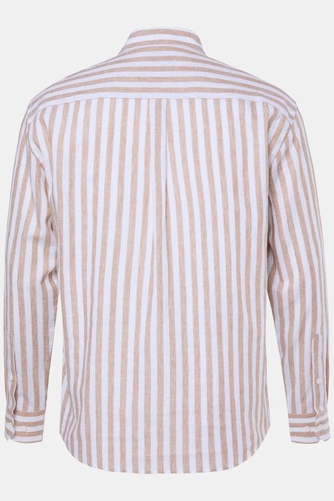 Striped linen blend shirt