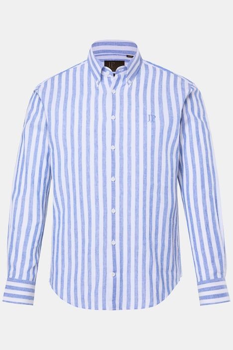 Striped linen blend shirt