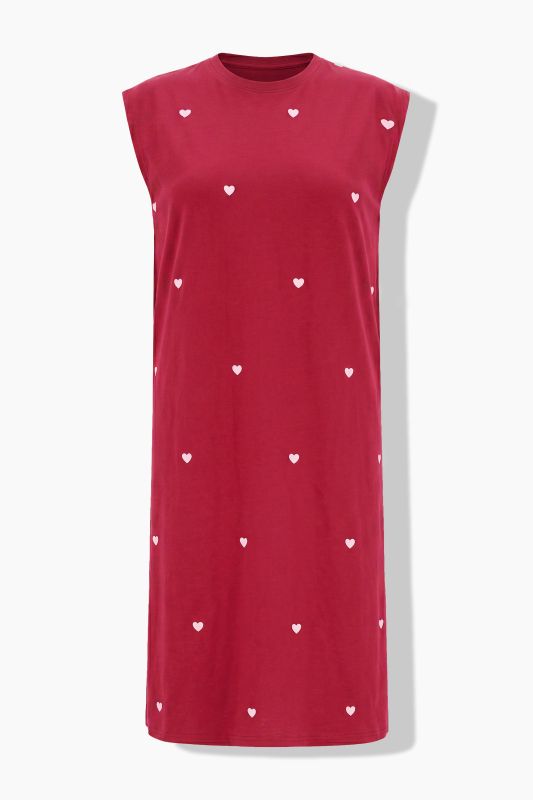 Hearts Sleeveless Jersey Dress