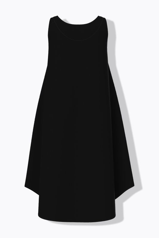 Chameleon Print Sleeveless A-Line Dress