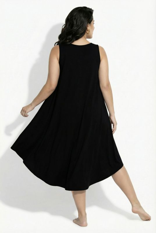 Chameleon Print Sleeveless A-Line Dress
