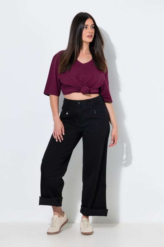 Stretch-Fit Zip Pocket Mony Style Jeans