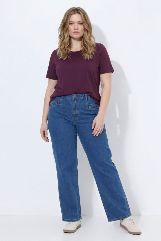 Stretch-Fit Zip Pocket Mony Style Jeans