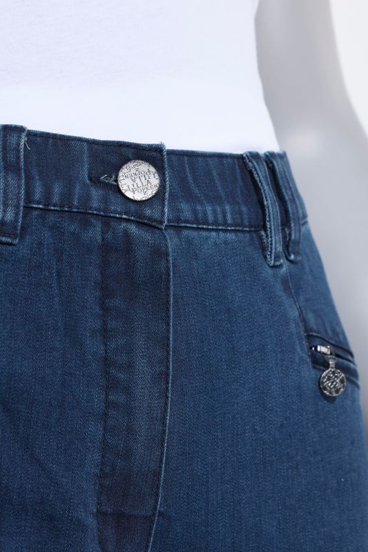 Stretch-Fit Zip Pocket Mony Style Jeans