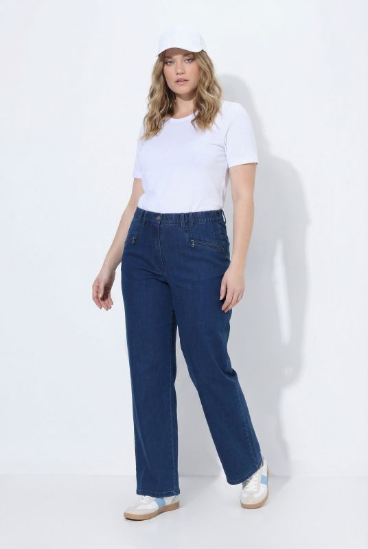 Stretch-Fit Zip Pocket Mony Style Jeans