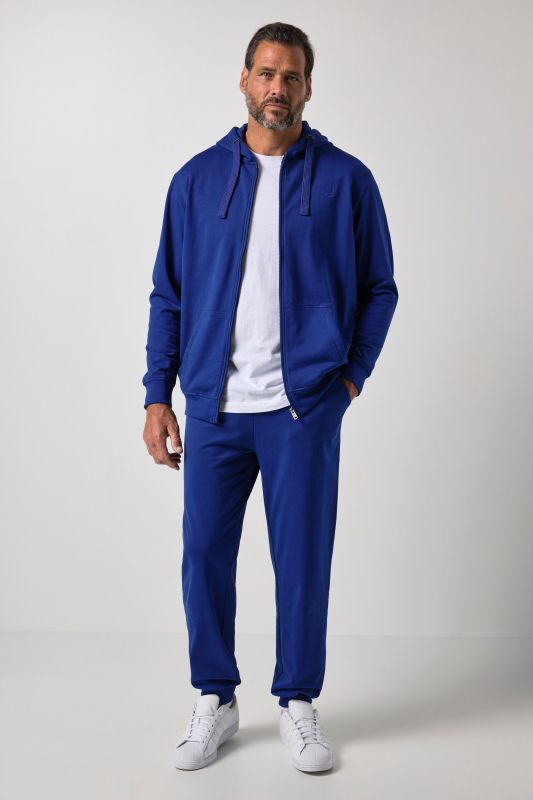Tracksuit, loungewear, 2-piece, hoodie jacket and trousers, up to size 8XL
