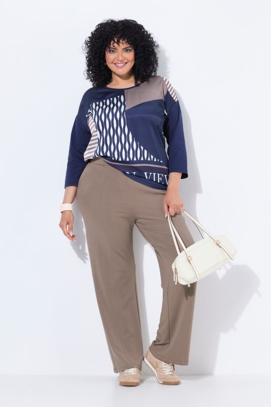 Dressy Elastic Waist Sweatpants