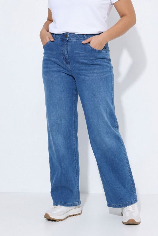Eco Cotton Wide Leg Stretch Fit Jeans