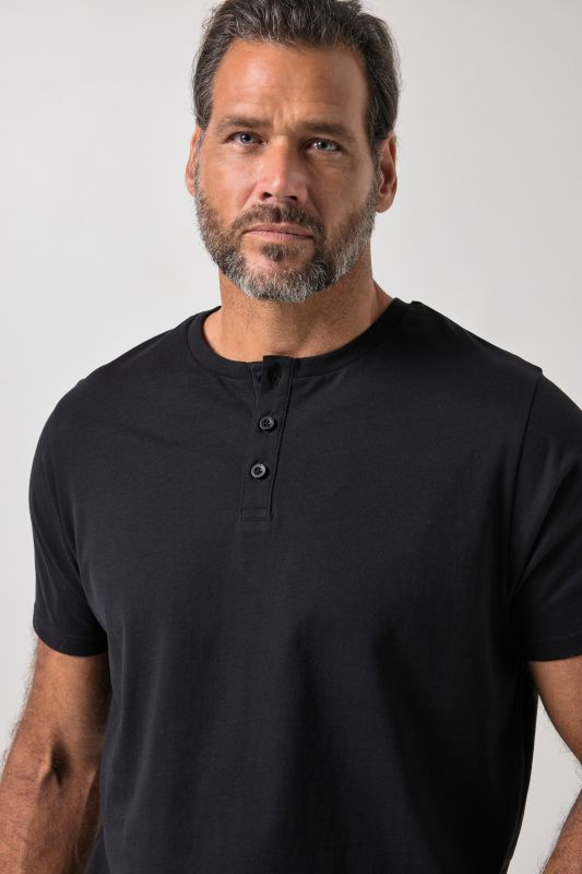 Short Sleeve Henley Shirt, Basic