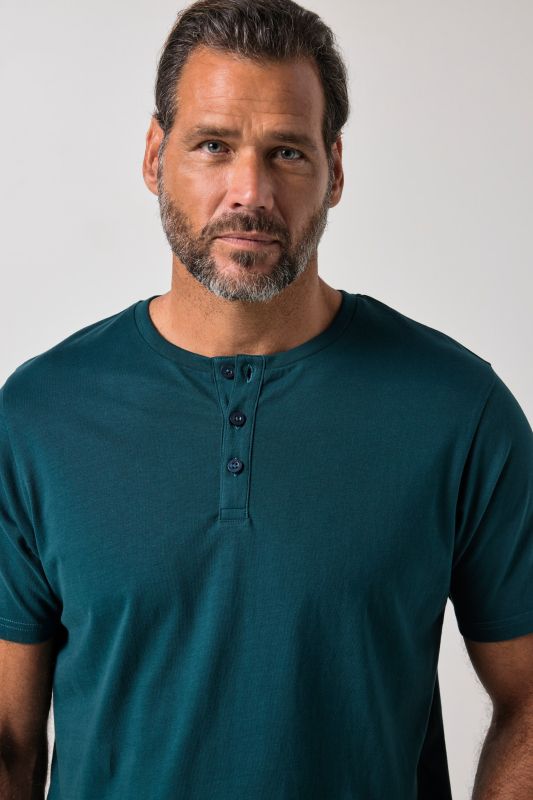 Short Sleeve Henley Shirt, Basic
