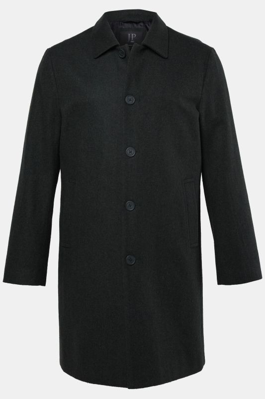 Wool-blend coat, water-repellent, shirt collar, up to 8 XL