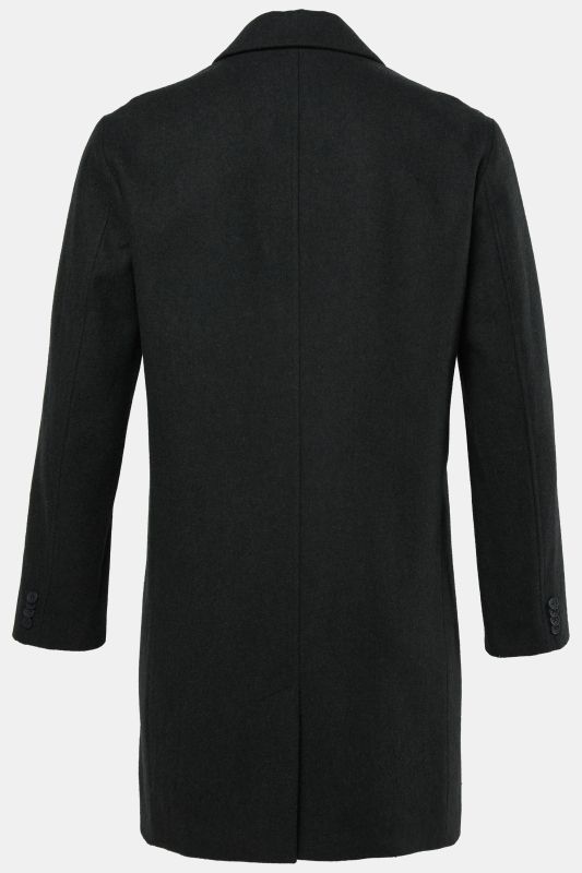 Wool-blend coat, water-repellent, shirt collar, up to 8 XL