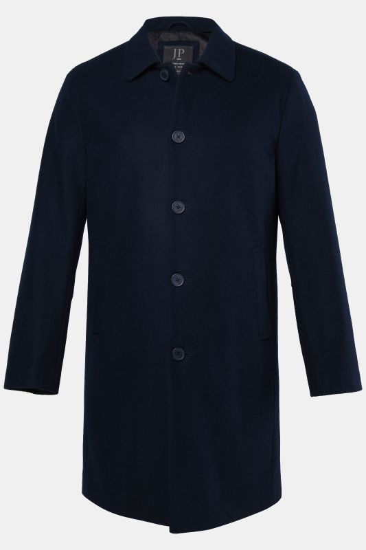 Wool-blend coat, water-repellent, shirt collar, up to 8 XL