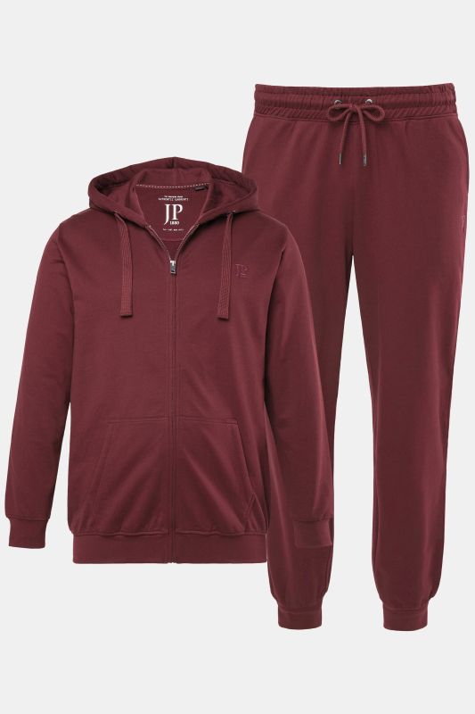 Tracksuit, loungewear, 2-piece, hoodie jacket and trousers, up to size 8XL