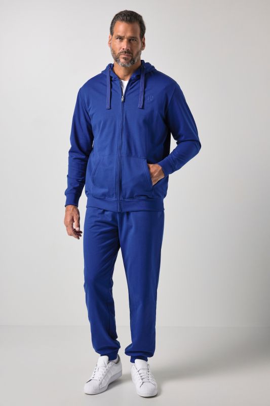 Tracksuit, loungewear, 2-piece, hoodie jacket and trousers, up to size 8XL