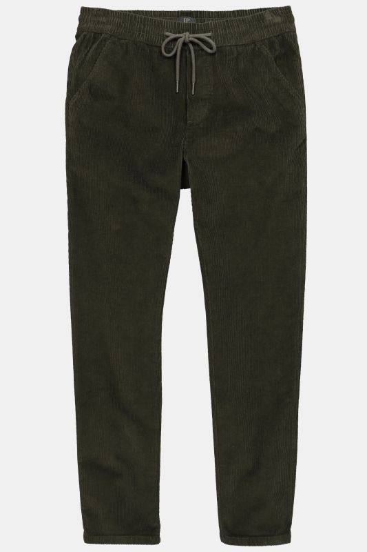 Corduroy trousers, modern fit, elasticated waist