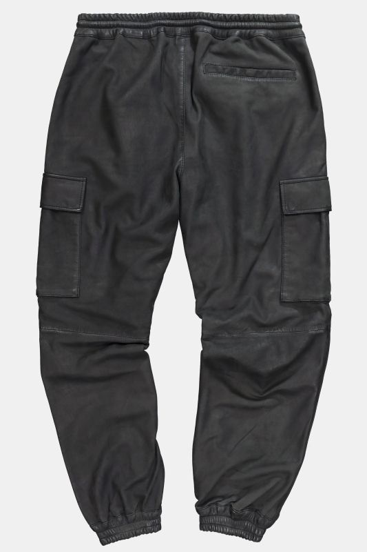 Leather cargo pants