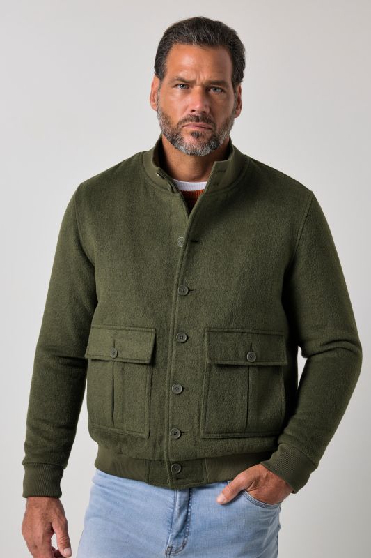 Wool-blend jacket