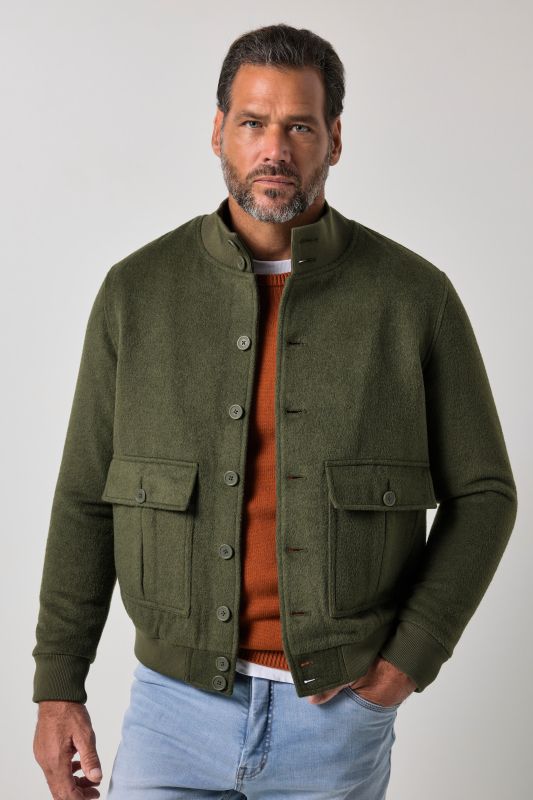 Wool-blend jacket