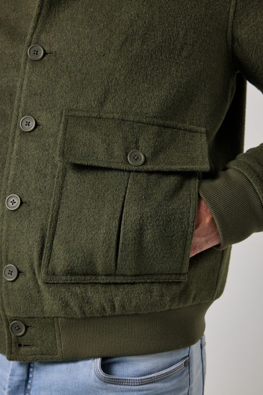 Wool-blend jacket