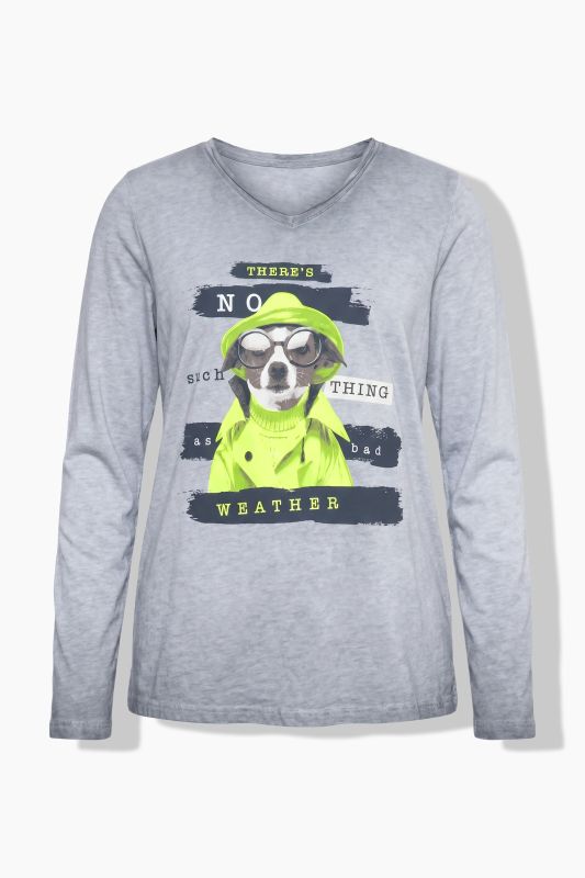 Long Sleeve Puppy Graphic Tee