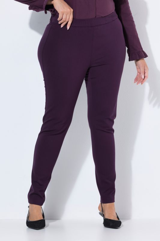 Jersey Elastic Waist Stretch Knit Slim Legging