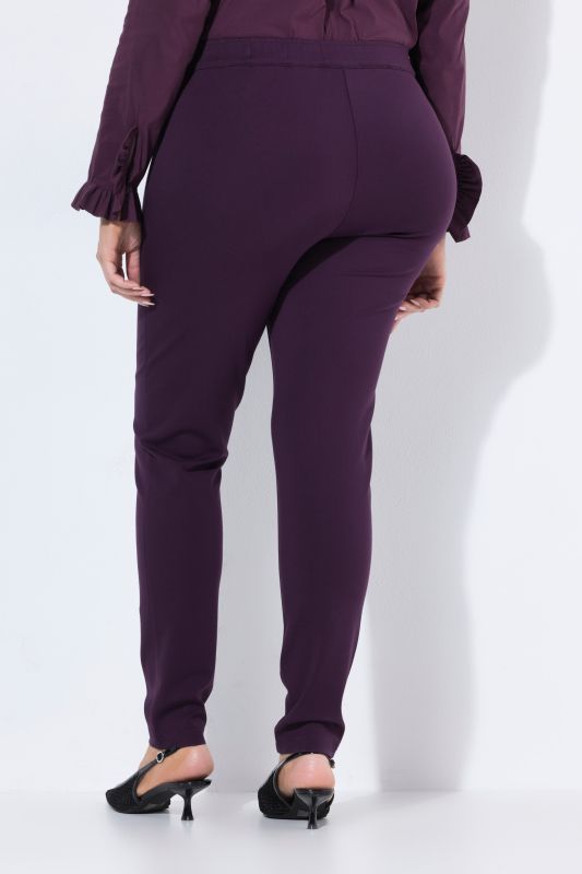 Jersey Elastic Waist Stretch Knit Slim Legging