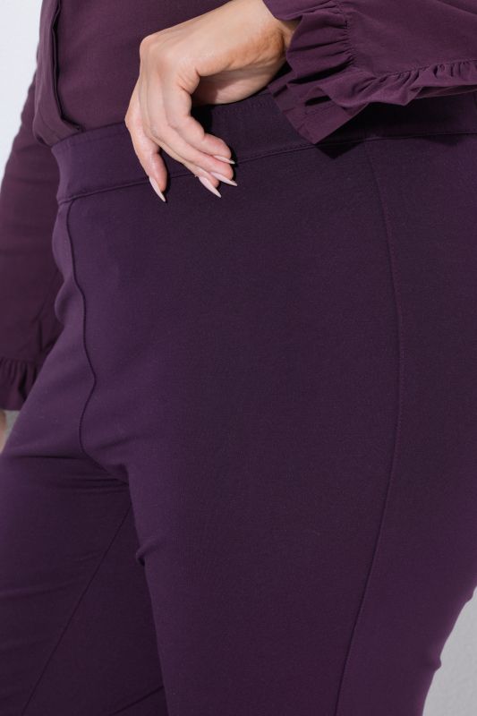 Jersey Elastic Waist Stretch Knit Slim Legging