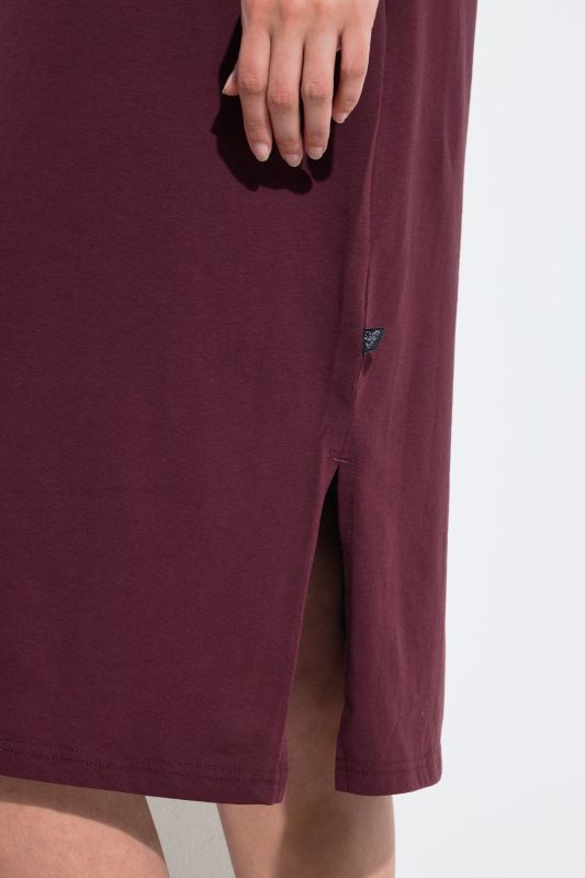 Sporty Stripe Trim V-Neck Cotton Nightgown