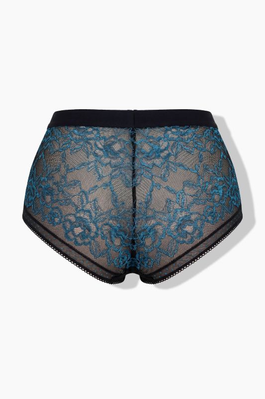 Two Tone Gold Lace Hipster Panty