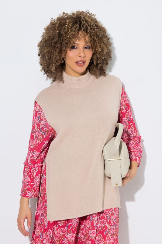 Sleeveless Side-Tie Knit Tunic